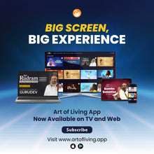 Load image into Gallery viewer, Gurudev Birthday Special AOL App Offer. 1 Year plus 3 Months Free.

