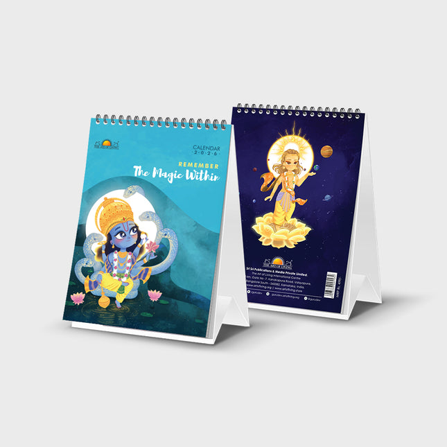 Illustrated Table Top Calendar - 2026