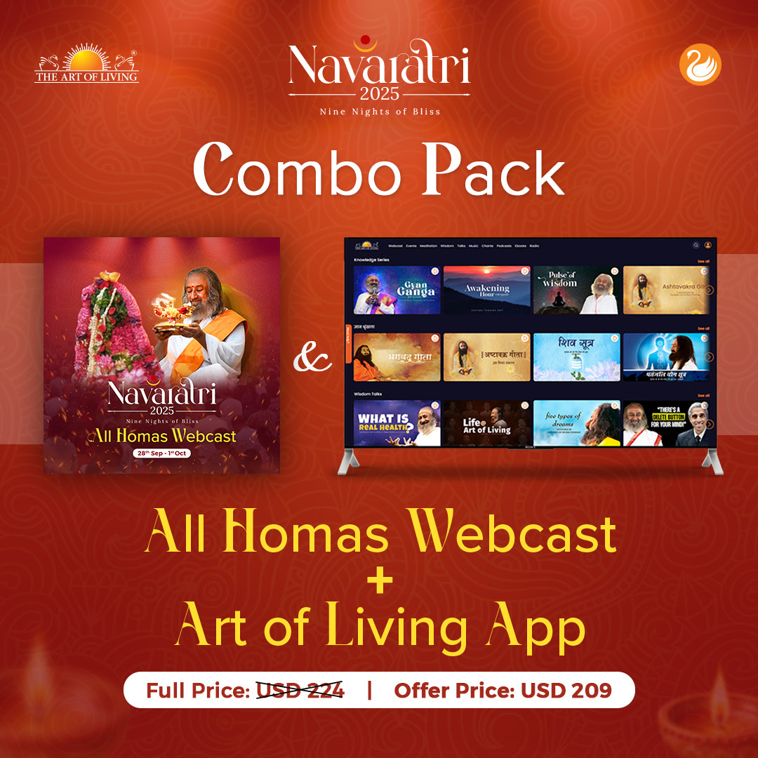 Navaratri 2025 Online Homas & Celebrations  + Art of Living App Combo