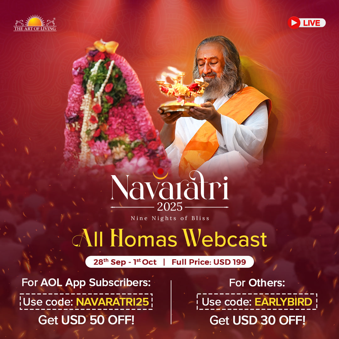 Navaratri 2025 - Online Celebrations with Gurudev.