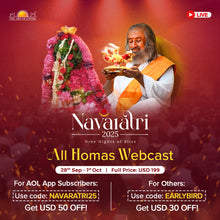 Load image into Gallery viewer, Navaratri 2025 - Online Celebrations with Gurudev.
