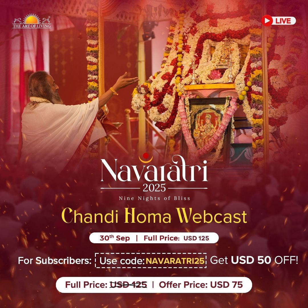Navaratri 2025 - Online Celebrations with Gurudev.